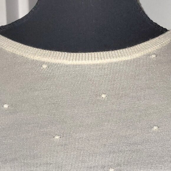 Brooks Brothers Cream Knot-Dot "364" Merino Wool Sweater - L - Picture 3 of 4